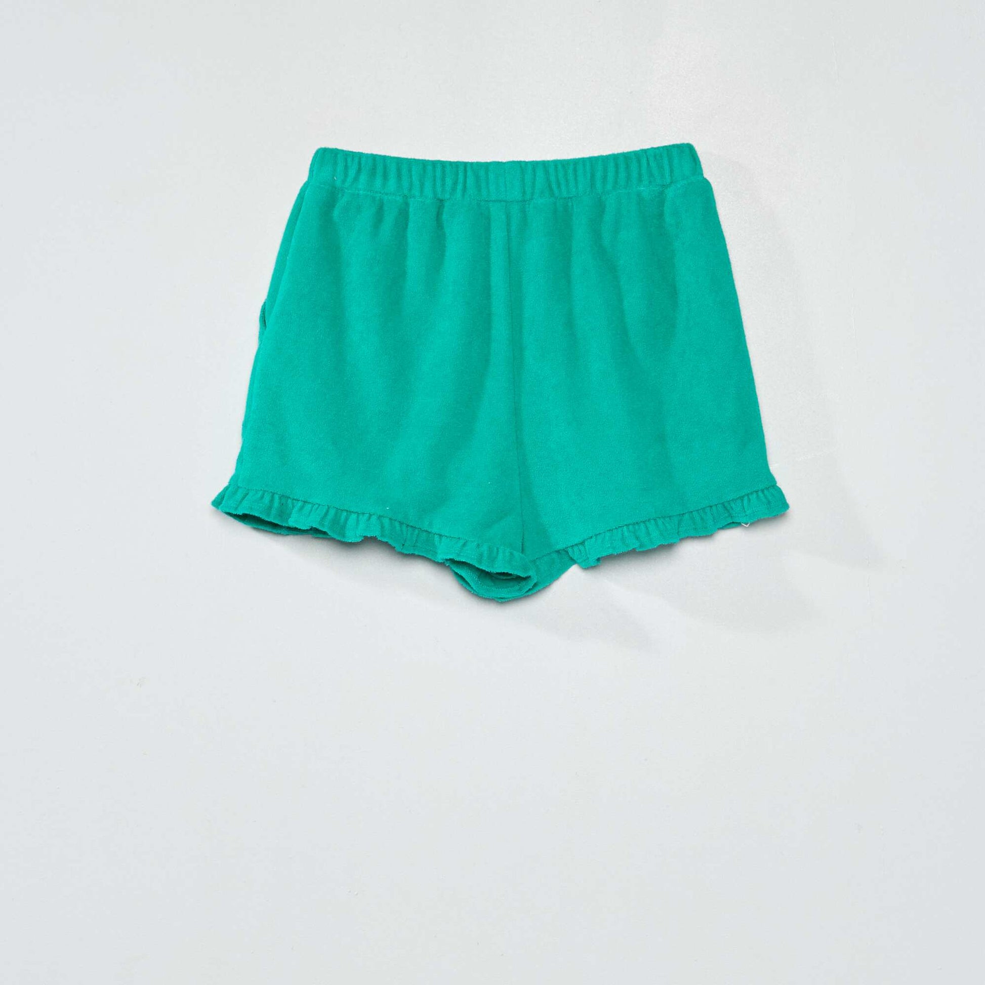 Short en maille ponge Vert