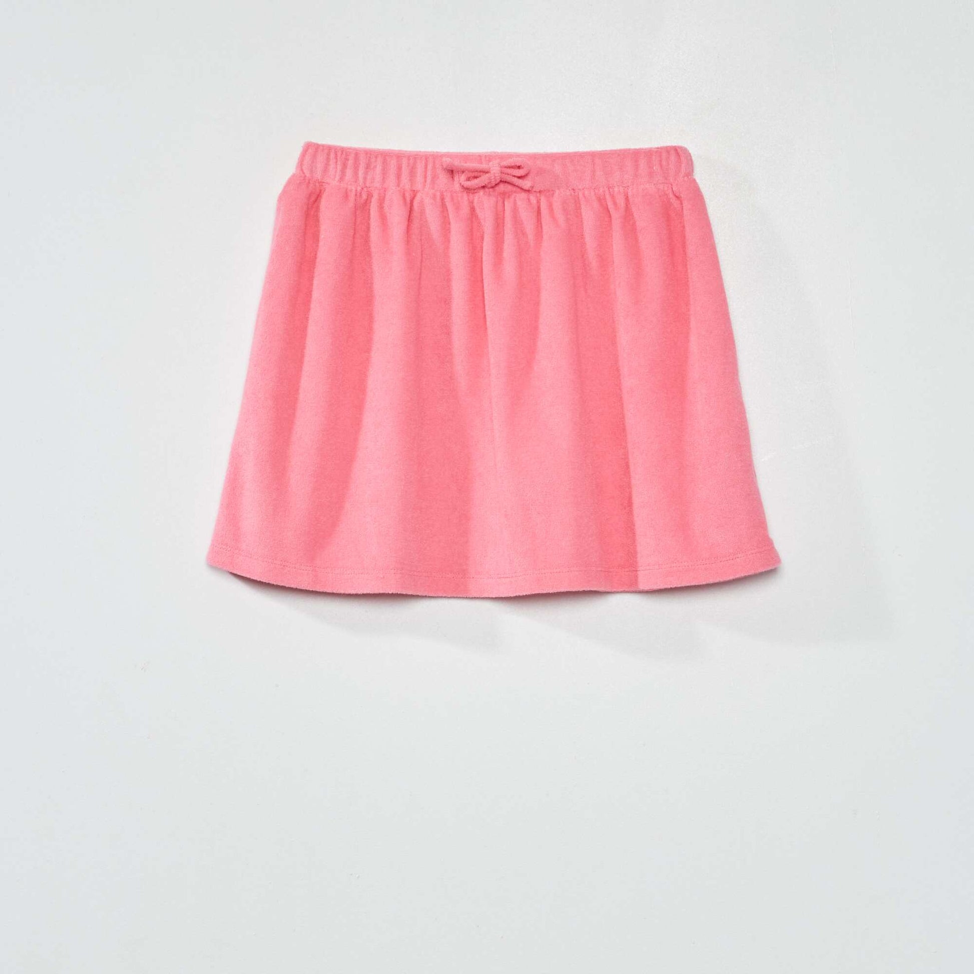 Jupe courte en ponge rose