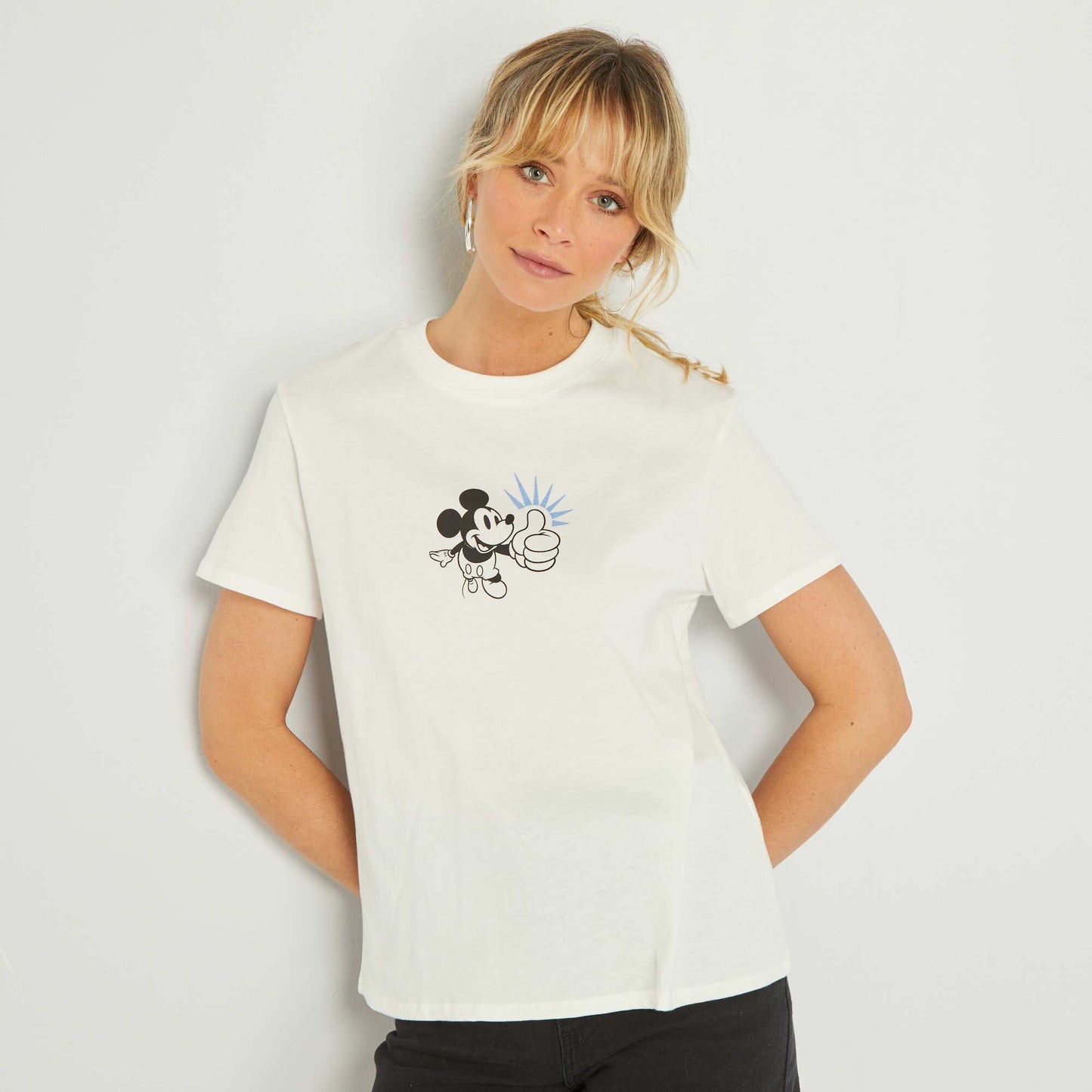 T-shirt 'F e clochette' Blanc