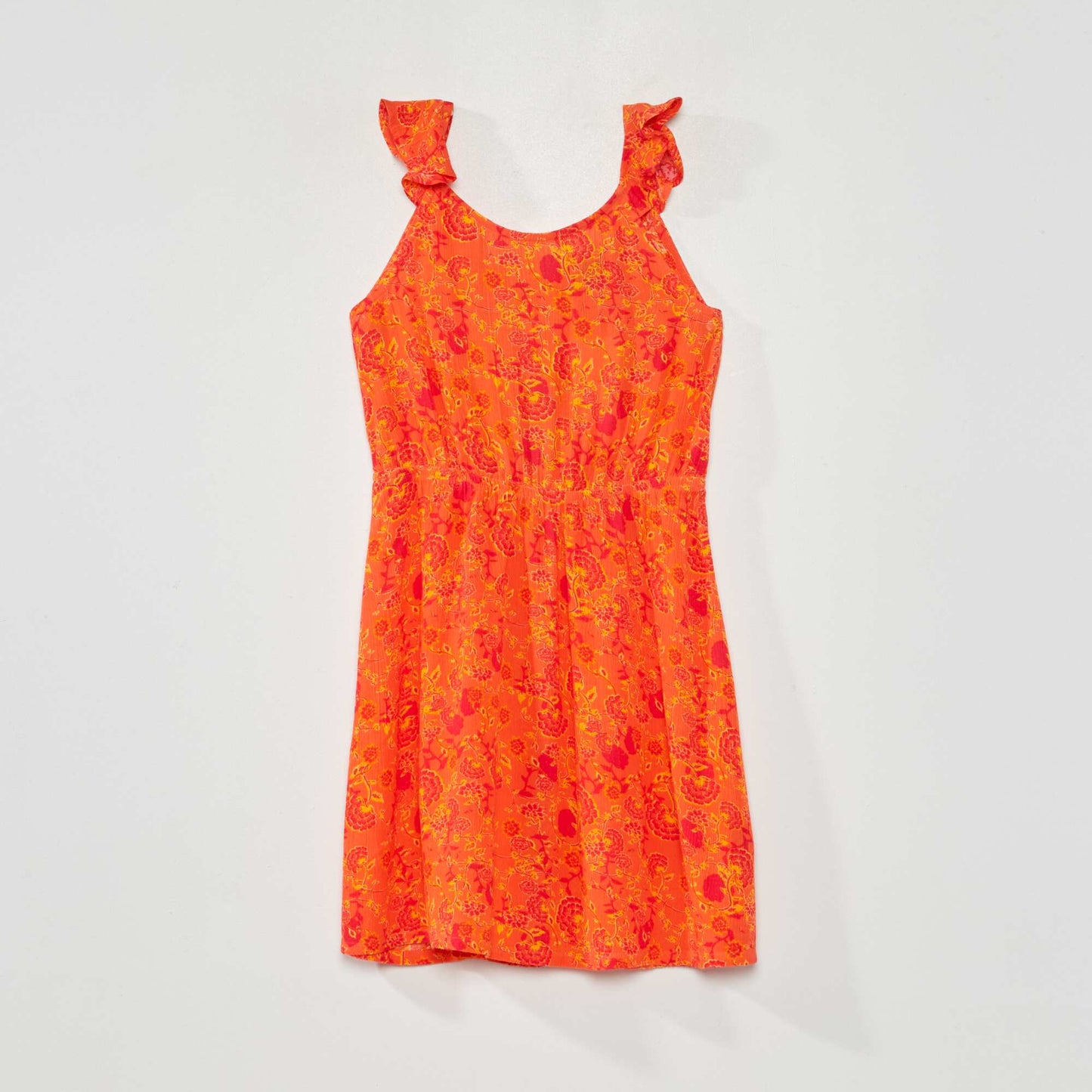 Robe maille cr p e Orange