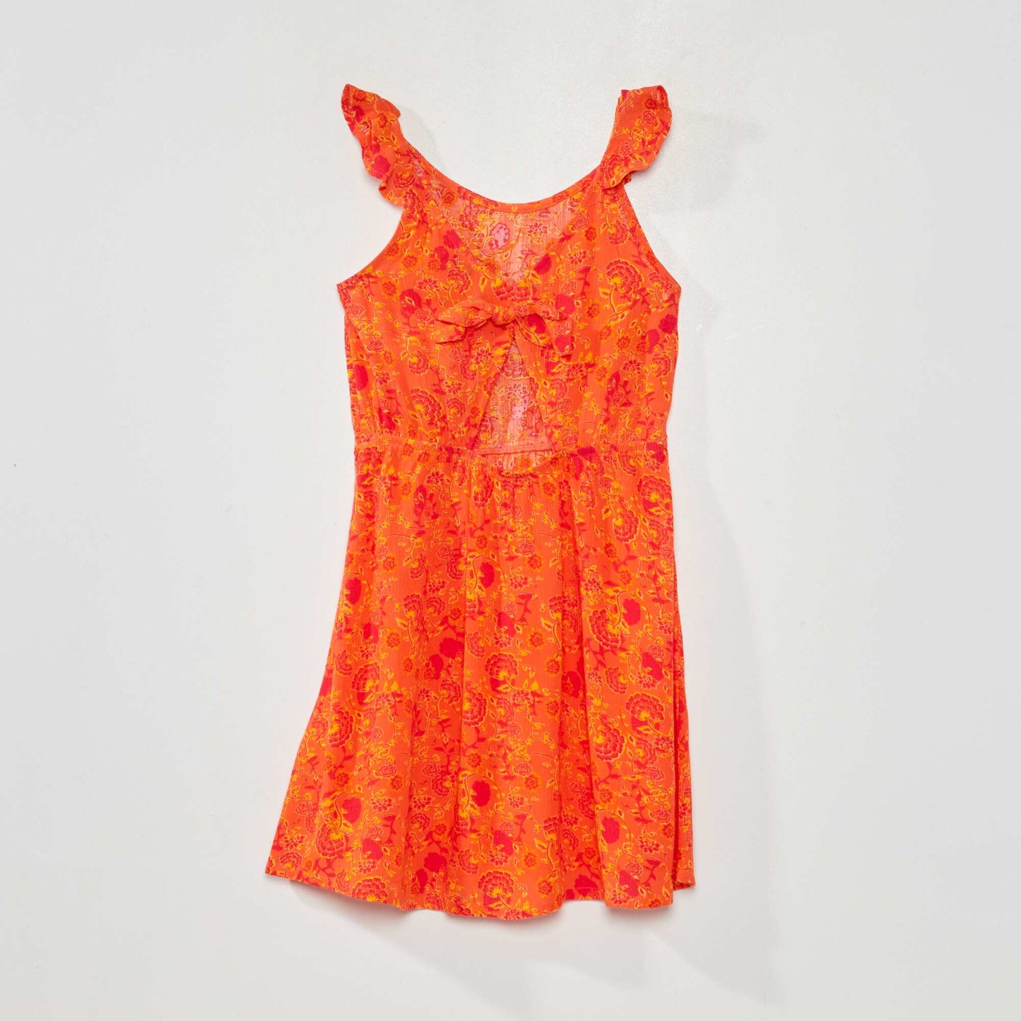 Robe maille cr p e Orange