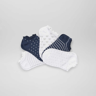 Lot de 5 paires de chaussettes Bleu