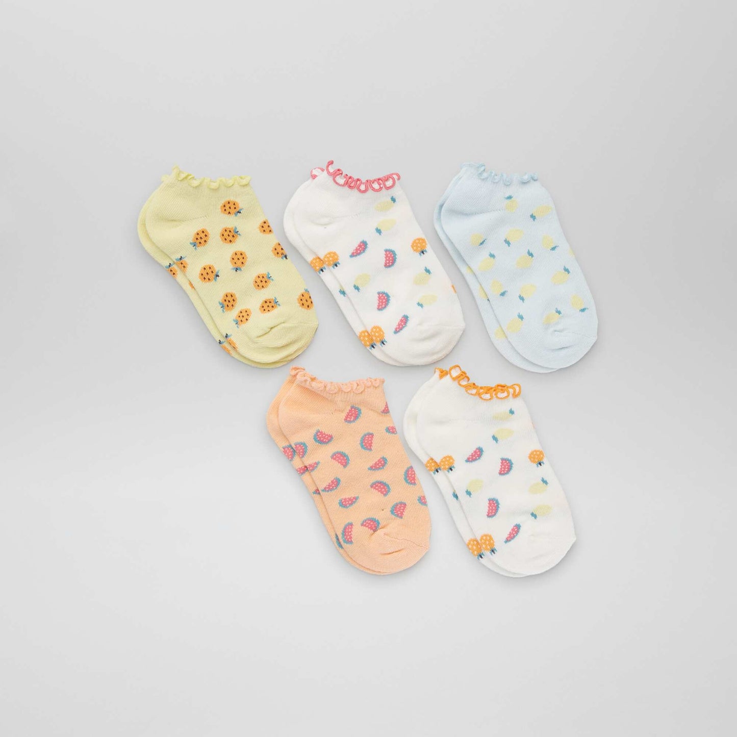 Lot de 5 paires de chaussettes Violet
