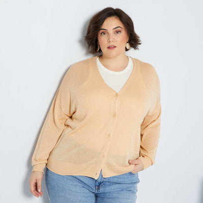 Cardigan paillet Orange