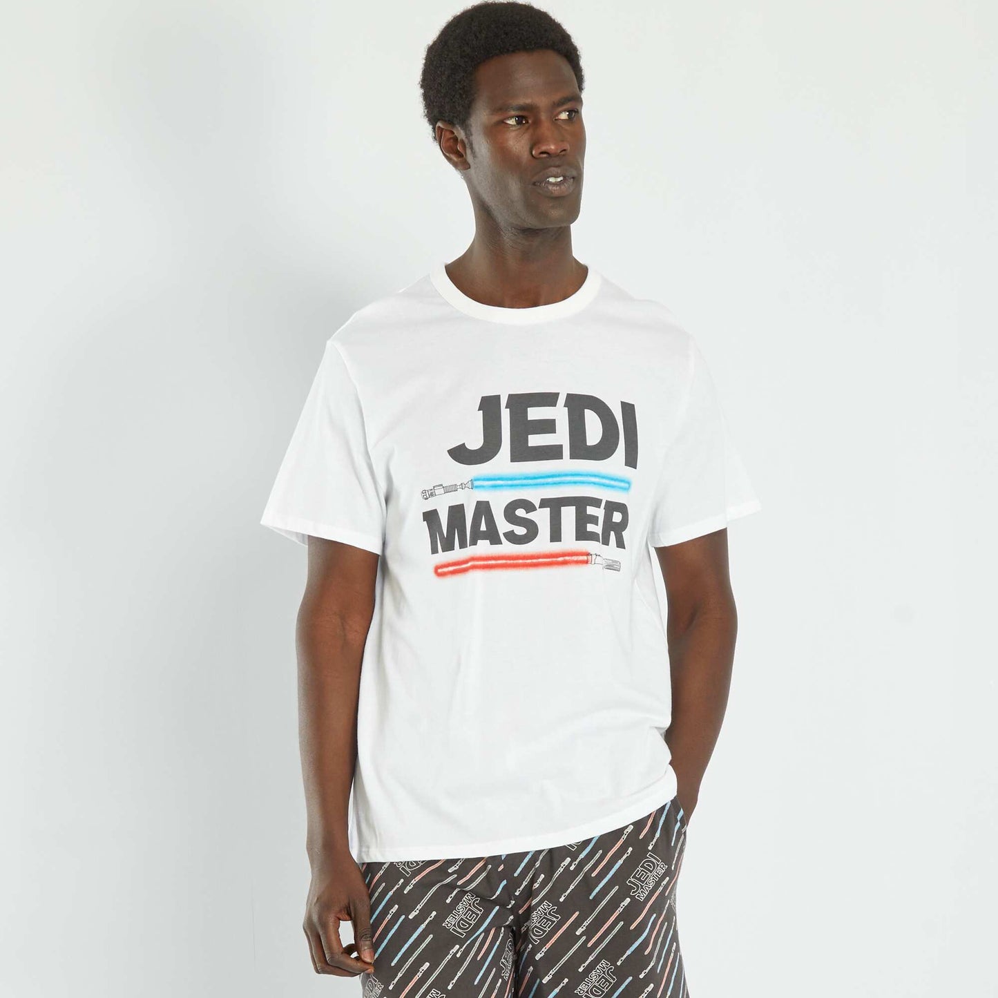 Pyjama court 'Star Wars' en jersey - 2 pi ces Noir/blanc