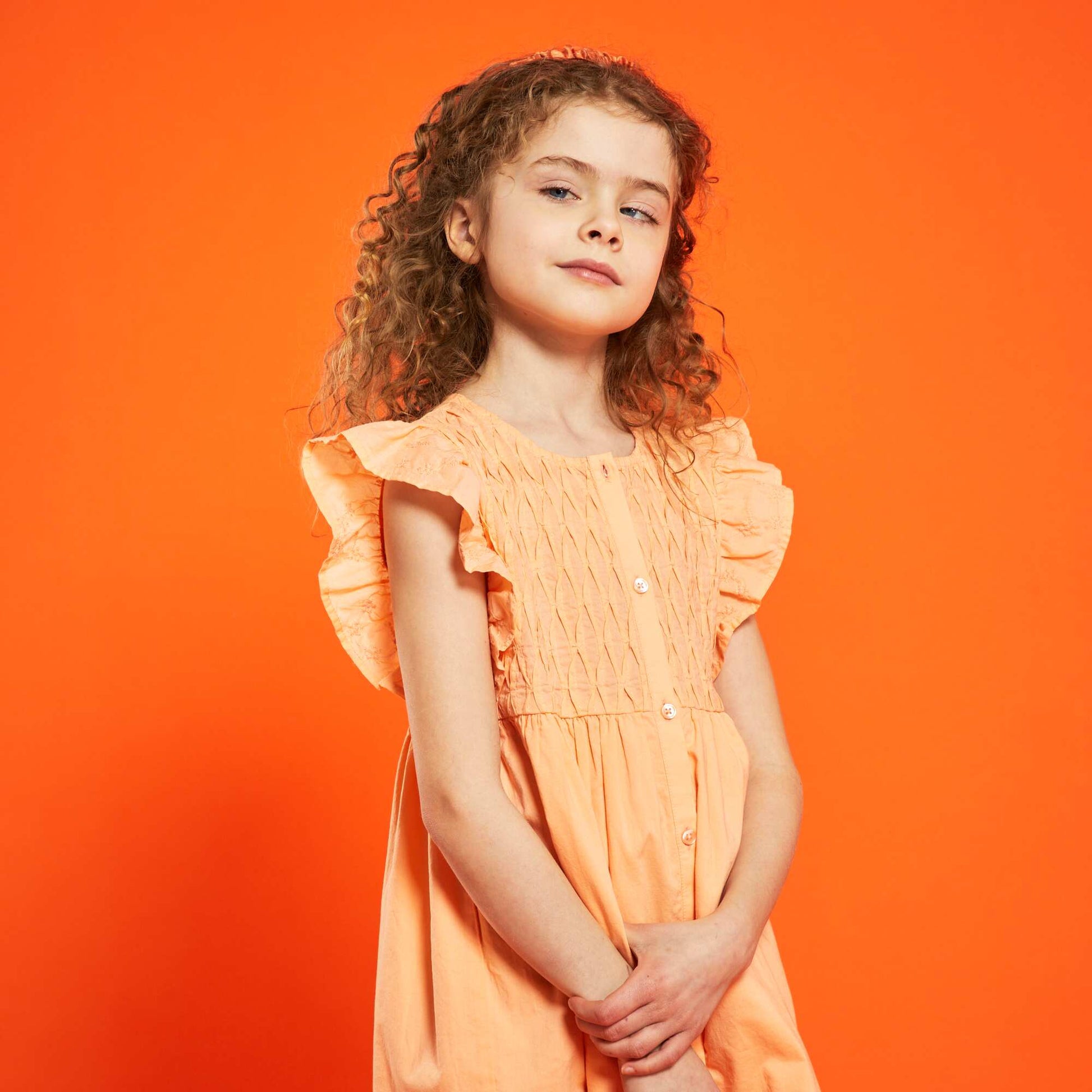 Robe en coton Orange
