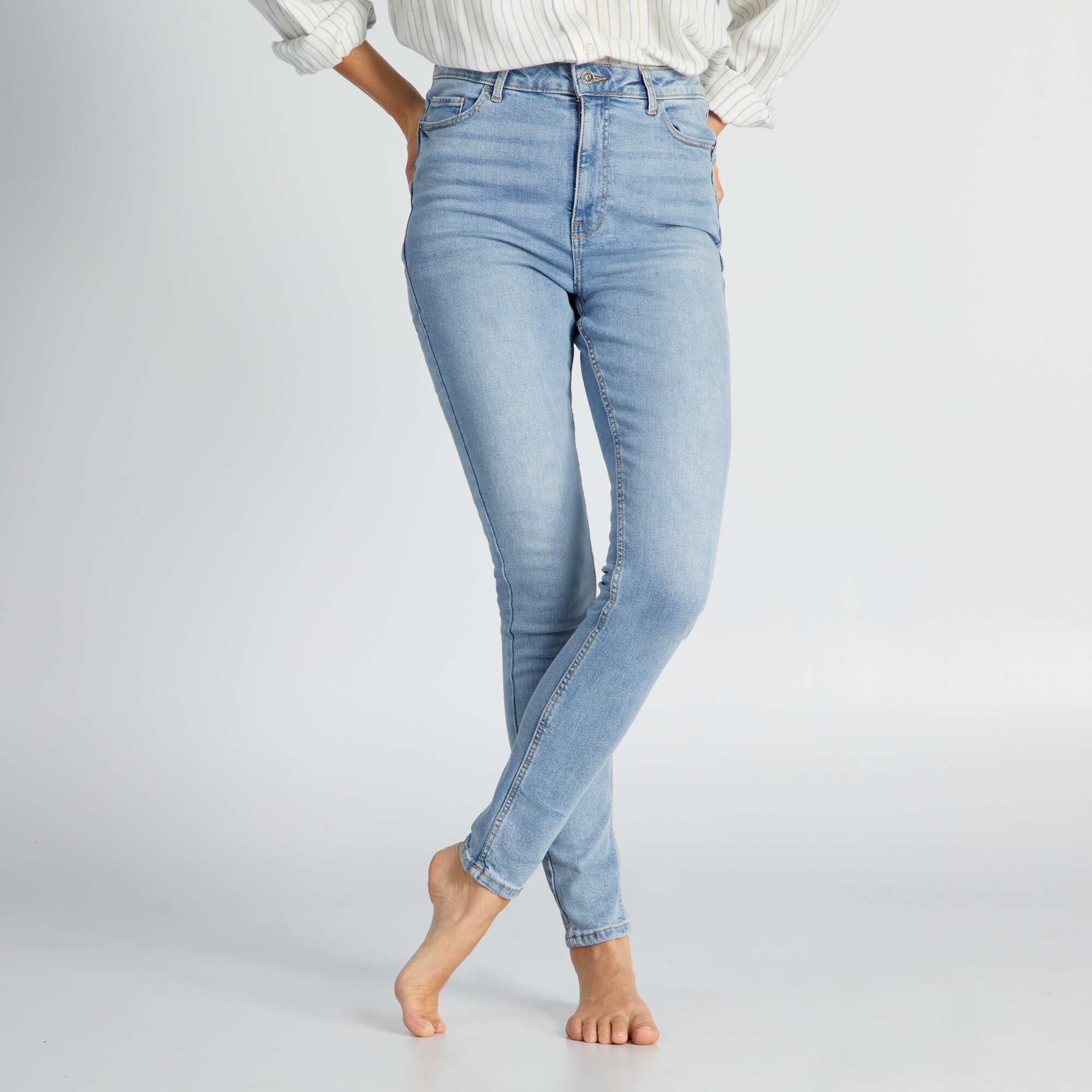 Jean slim taille très haute best sale