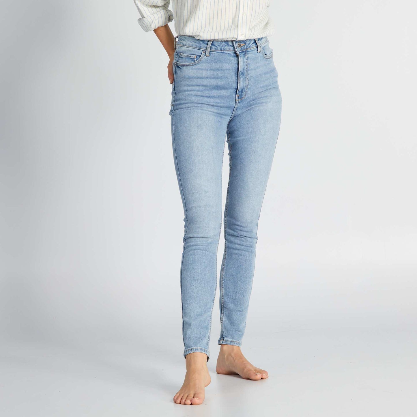 Jean skinny taille haute - L30 Triple stone