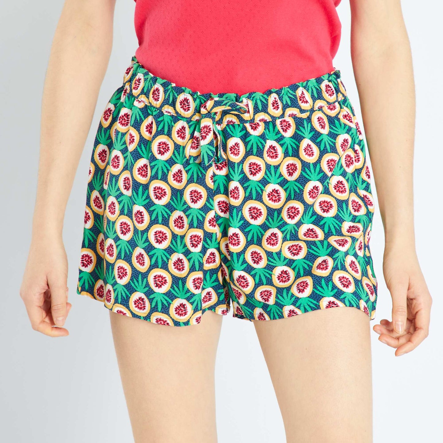 Short de pyjama avec imprim fantaisie Multicolore