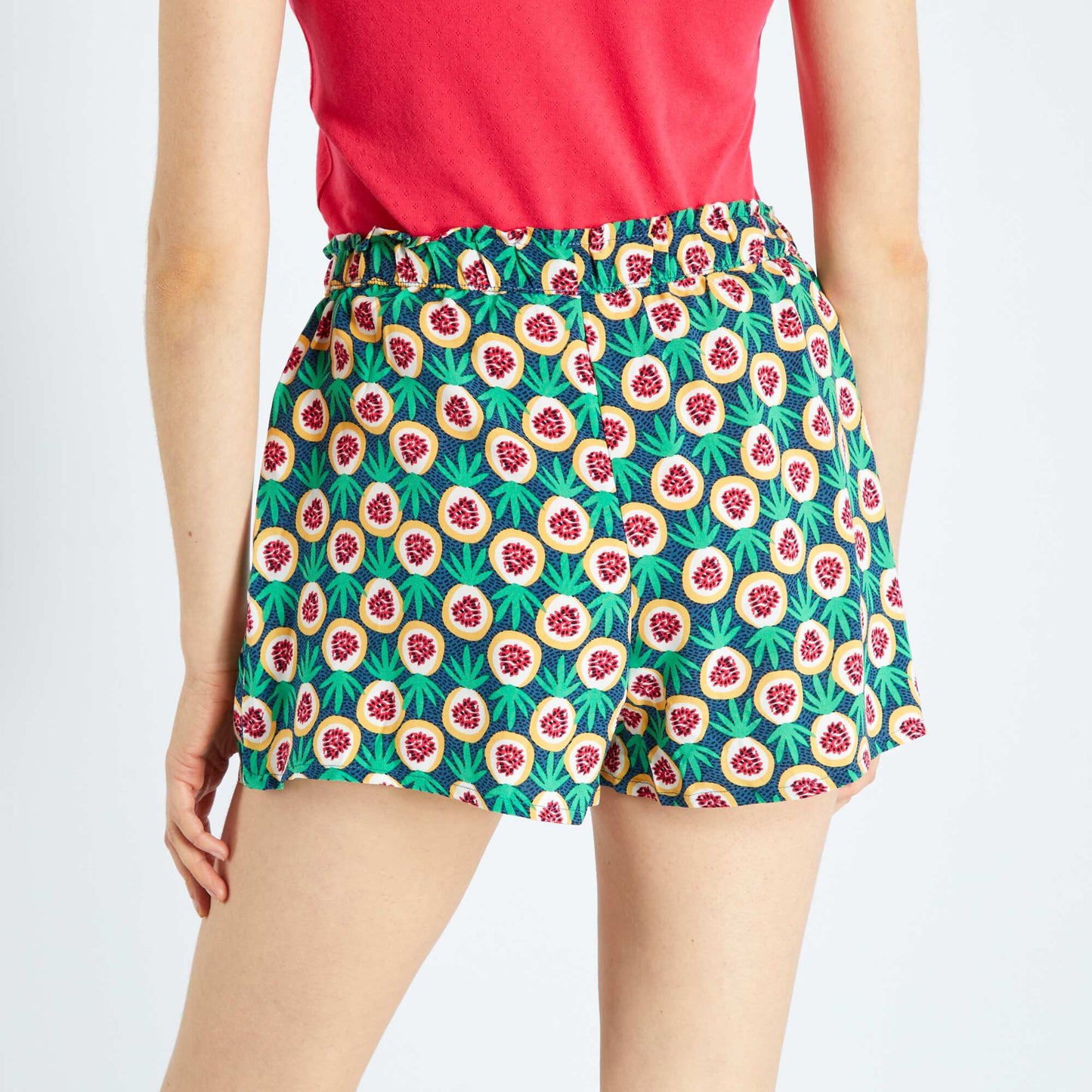 Short de pyjama avec imprim fantaisie Multicolore