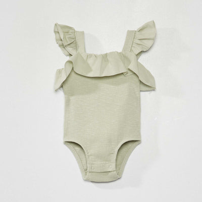 Body c tel avec empi cement volant Vert gris