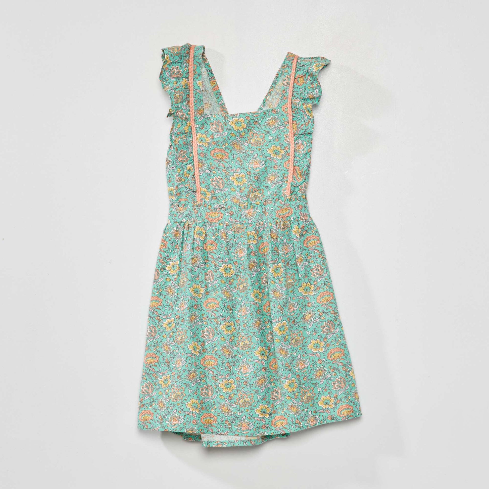 Robe tablier avec imprim Vert