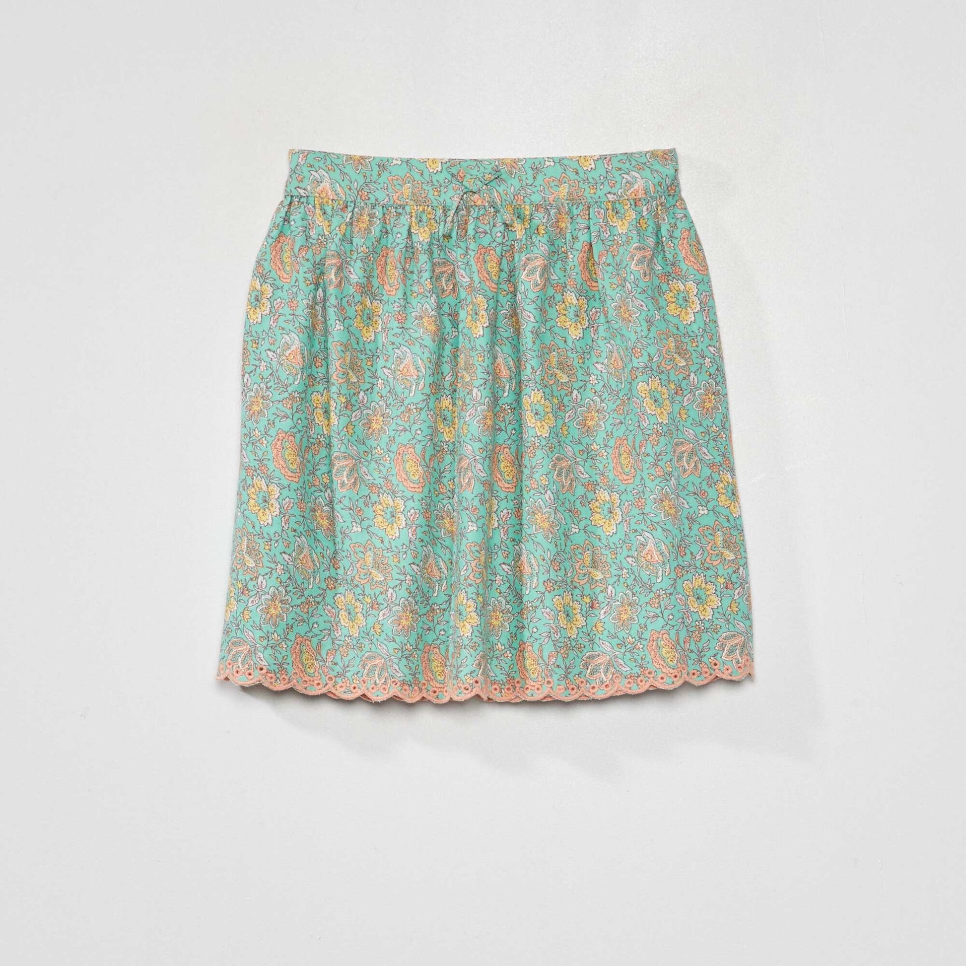 Jupe courte avec imprim Vert