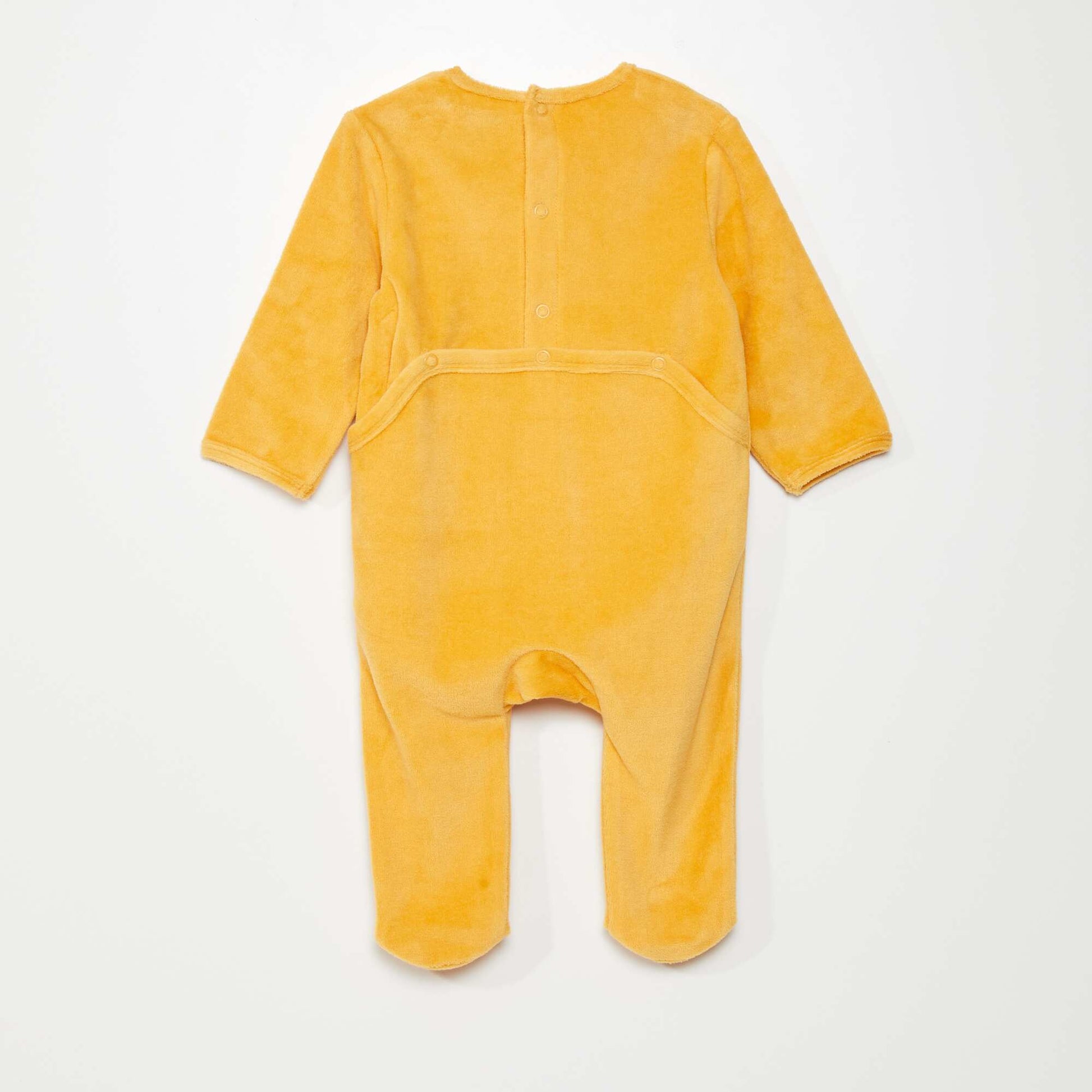 Pyjama dors-bien en velours Jaune