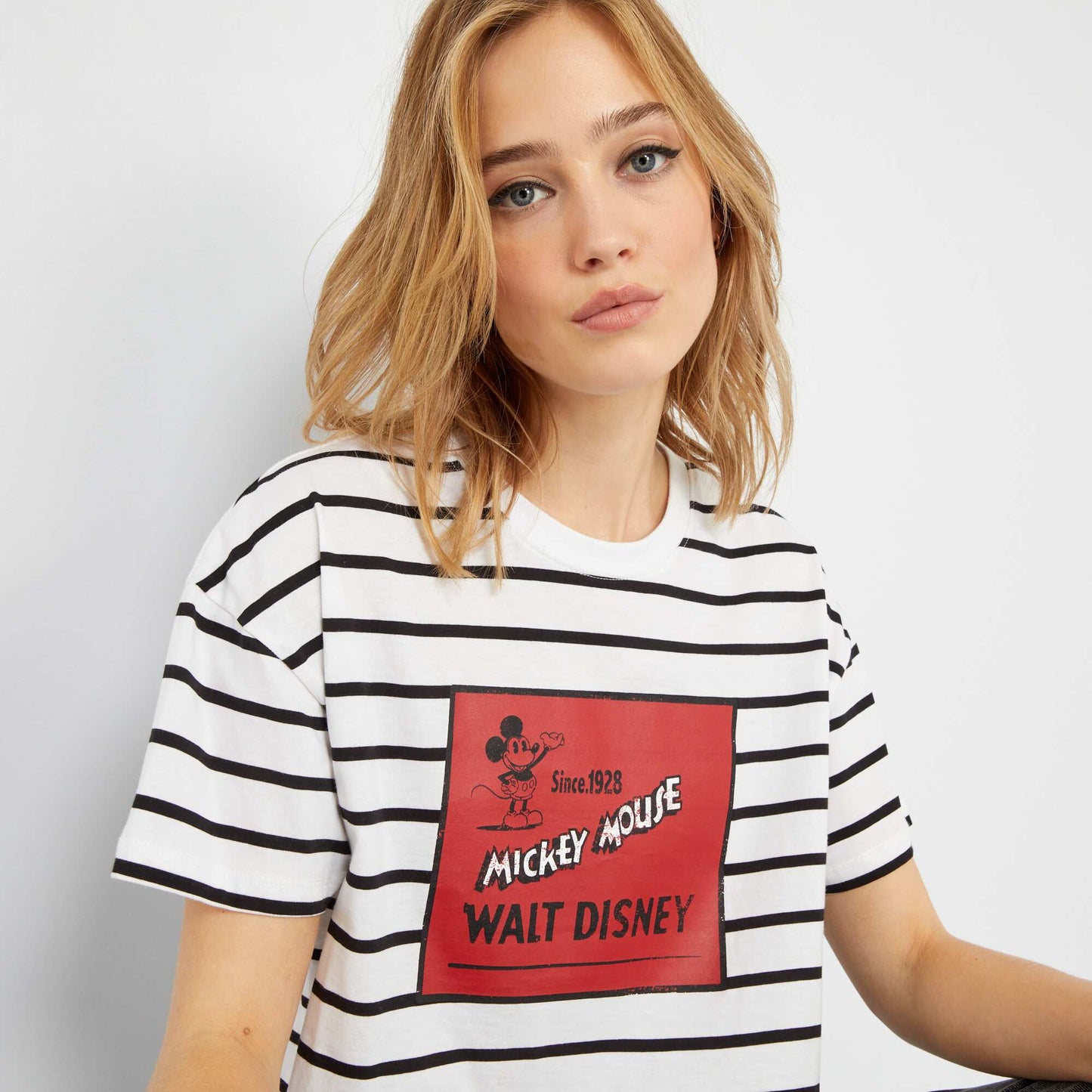 T-shirt imprim 'Disney' Blanc/noir/rouge
