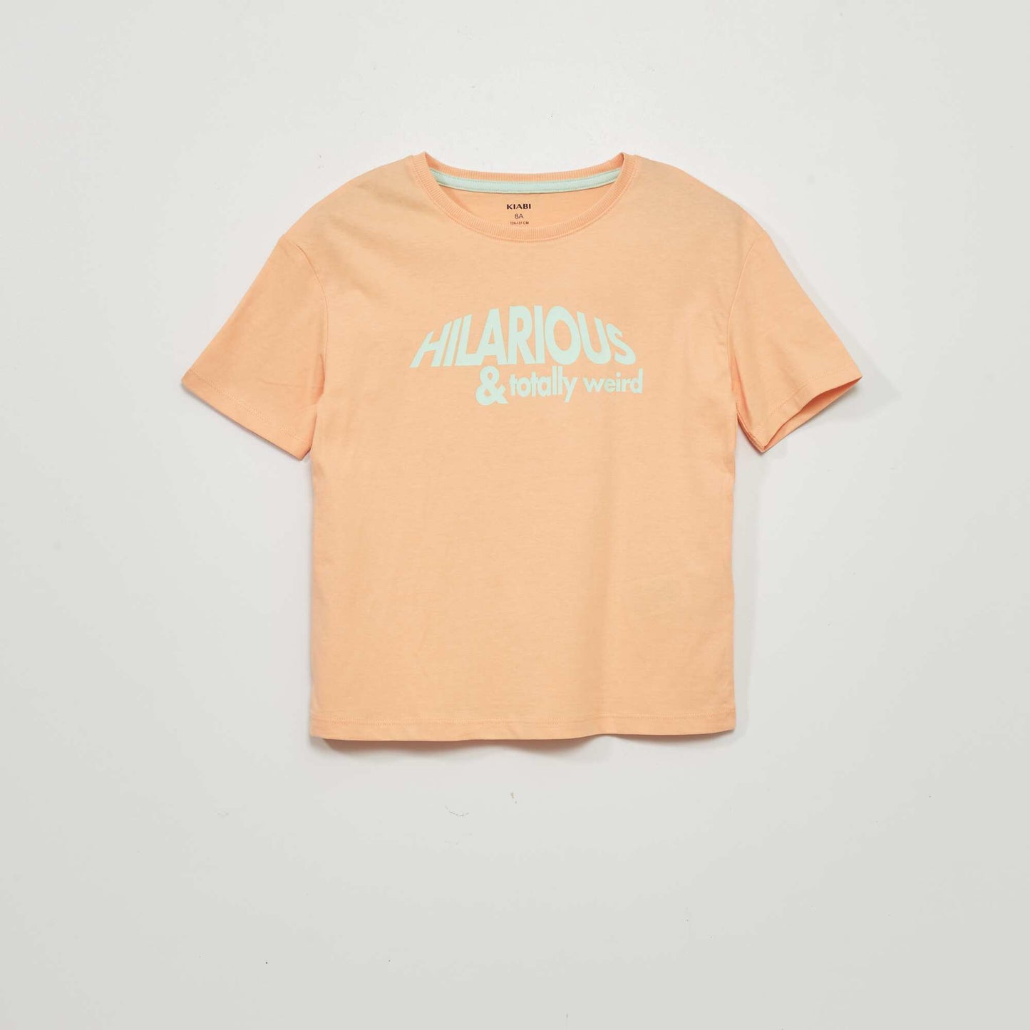 T-shirt imprim 'Audacious' Orange