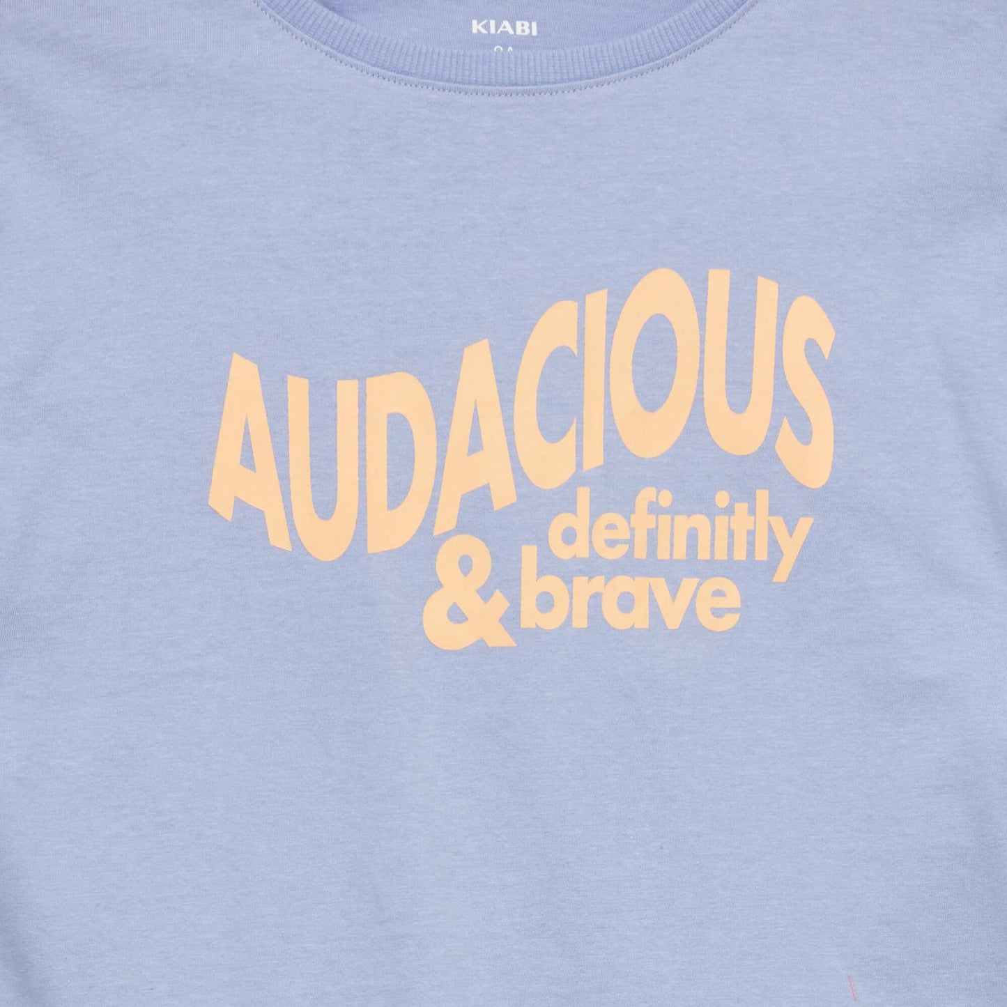 T-shirt imprim  'Audacious' Bleu