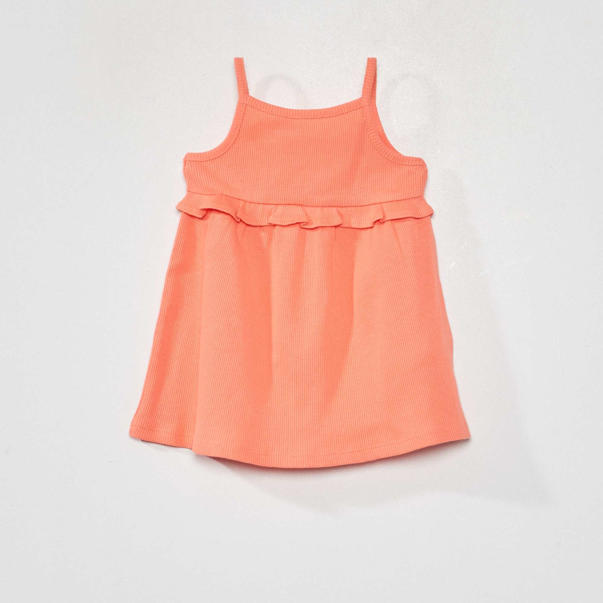 Robe c tel e avec empi cement volant Orange