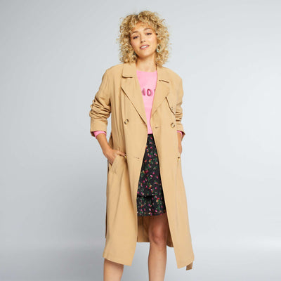 Trench fluide BEIGE