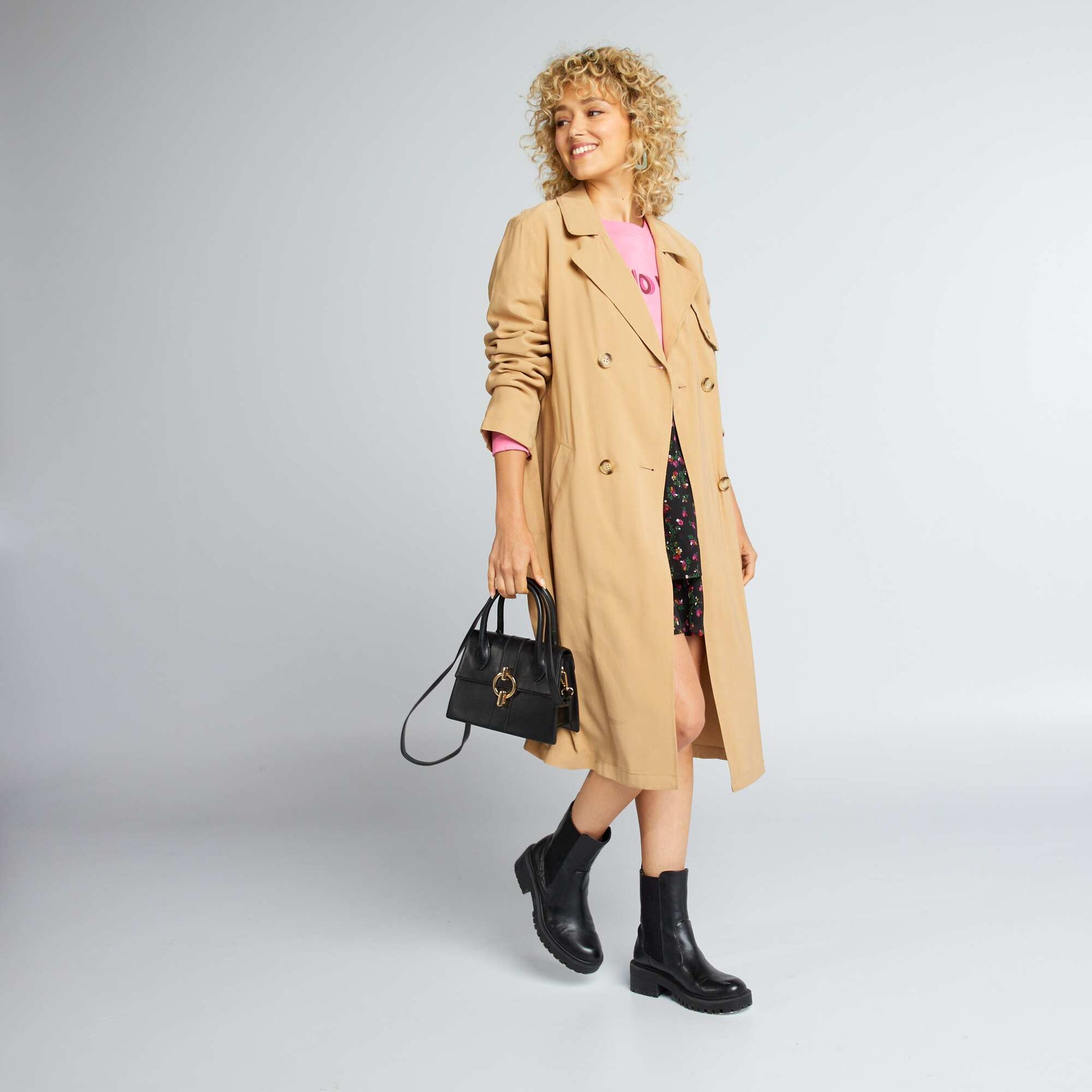 Trench fluide BEIGE