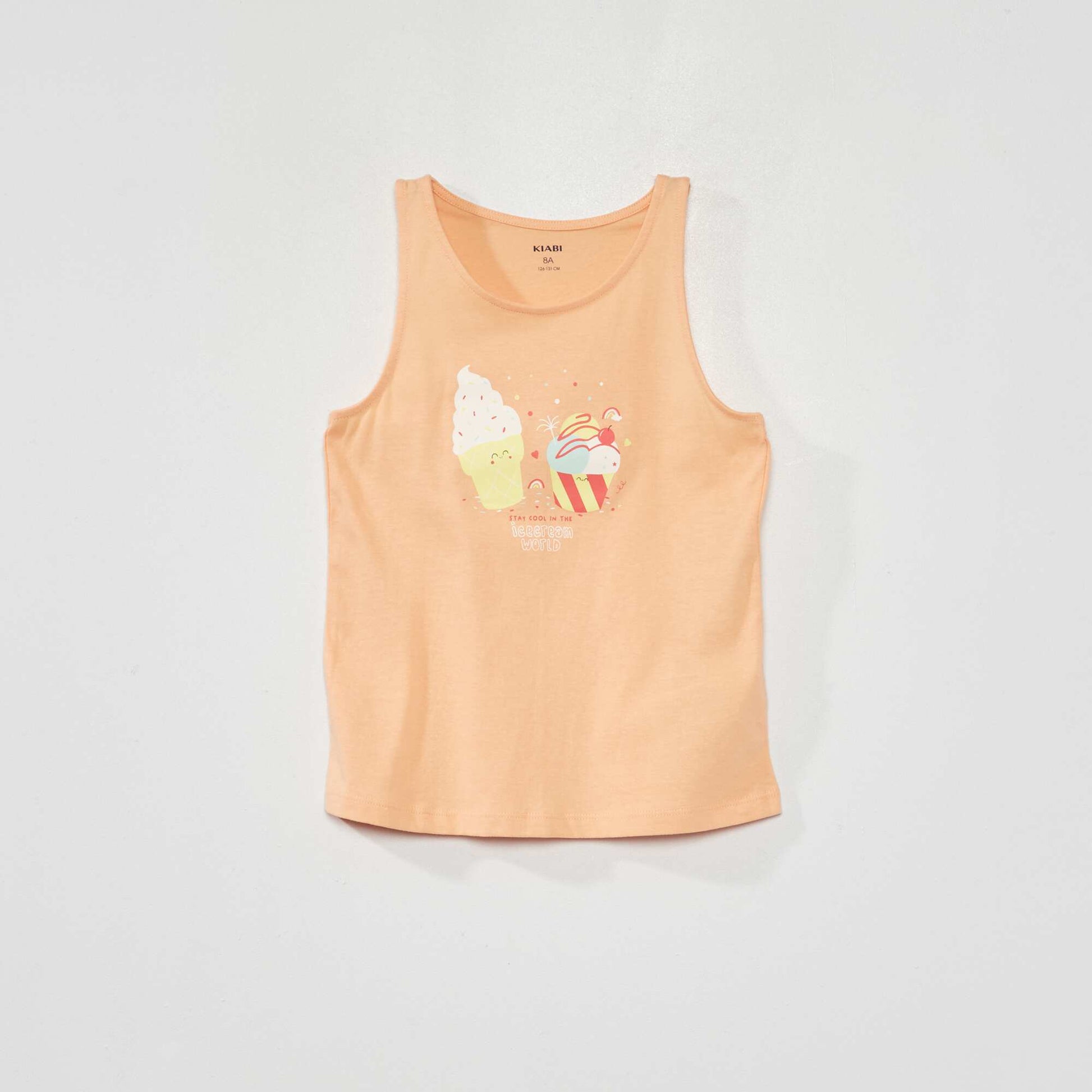 D bardeur imprim 'glace' Orange glace