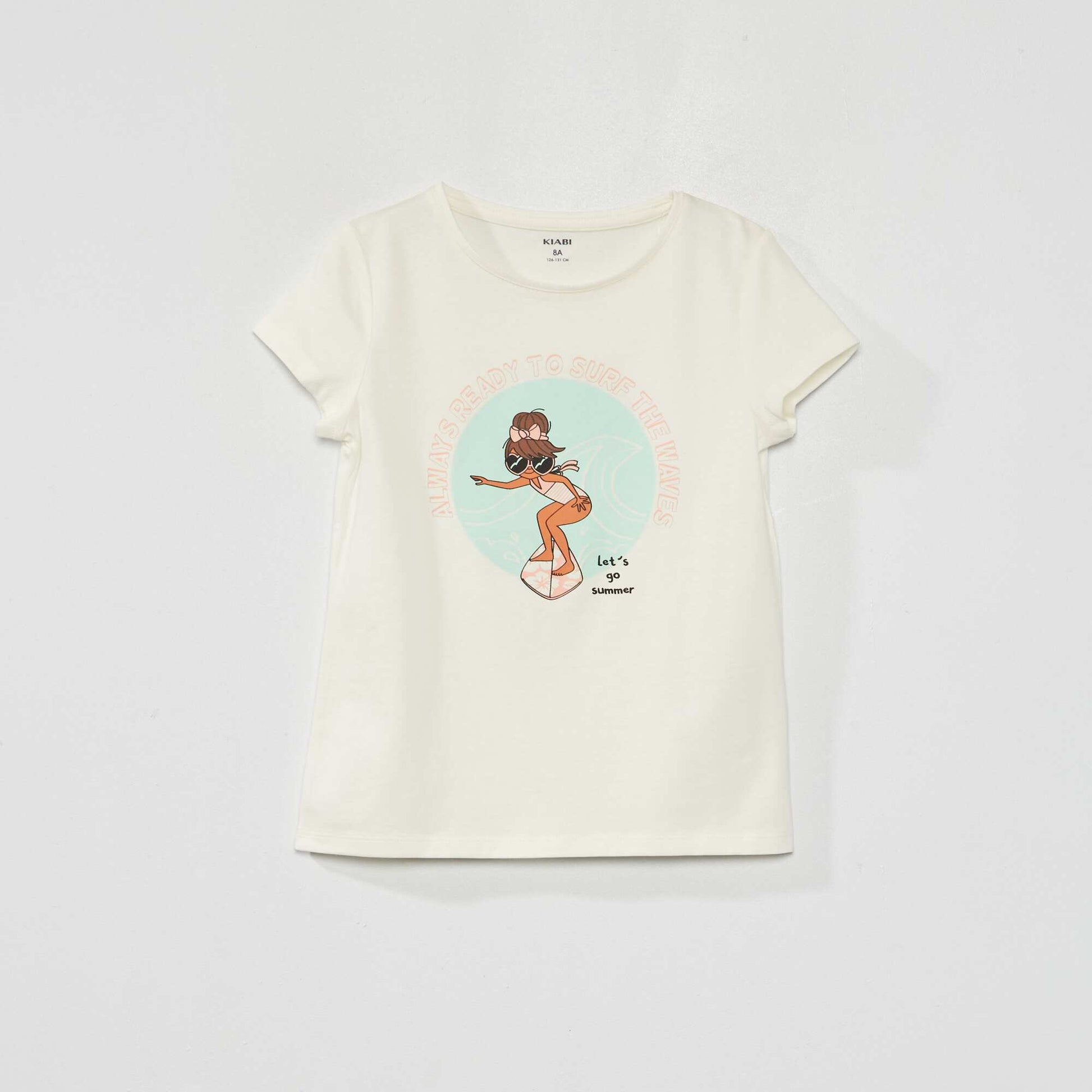 Tee-shirt imprim fantaisie Blanc