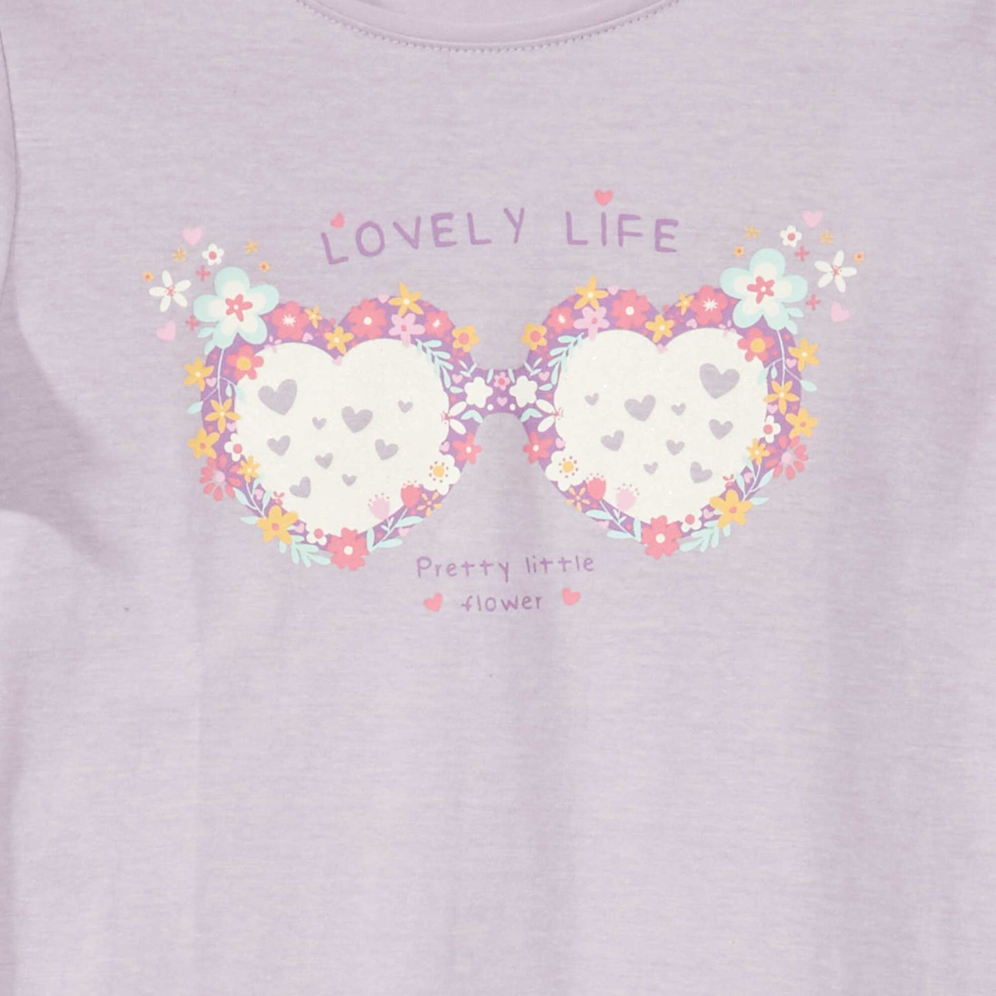 T-shirt en jersey avec motifs fantaisie Violet