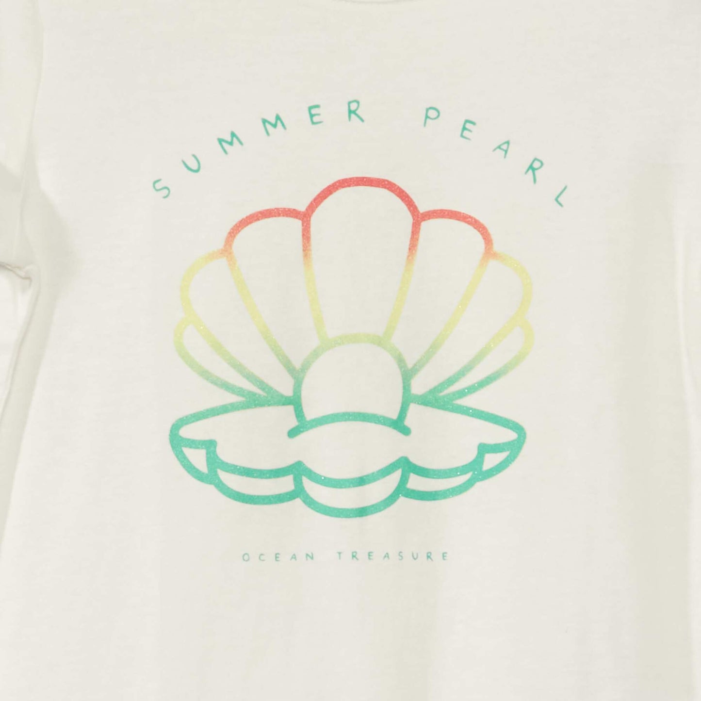 T-shirt en jersey avec motifs fantaisie Blanc cr me