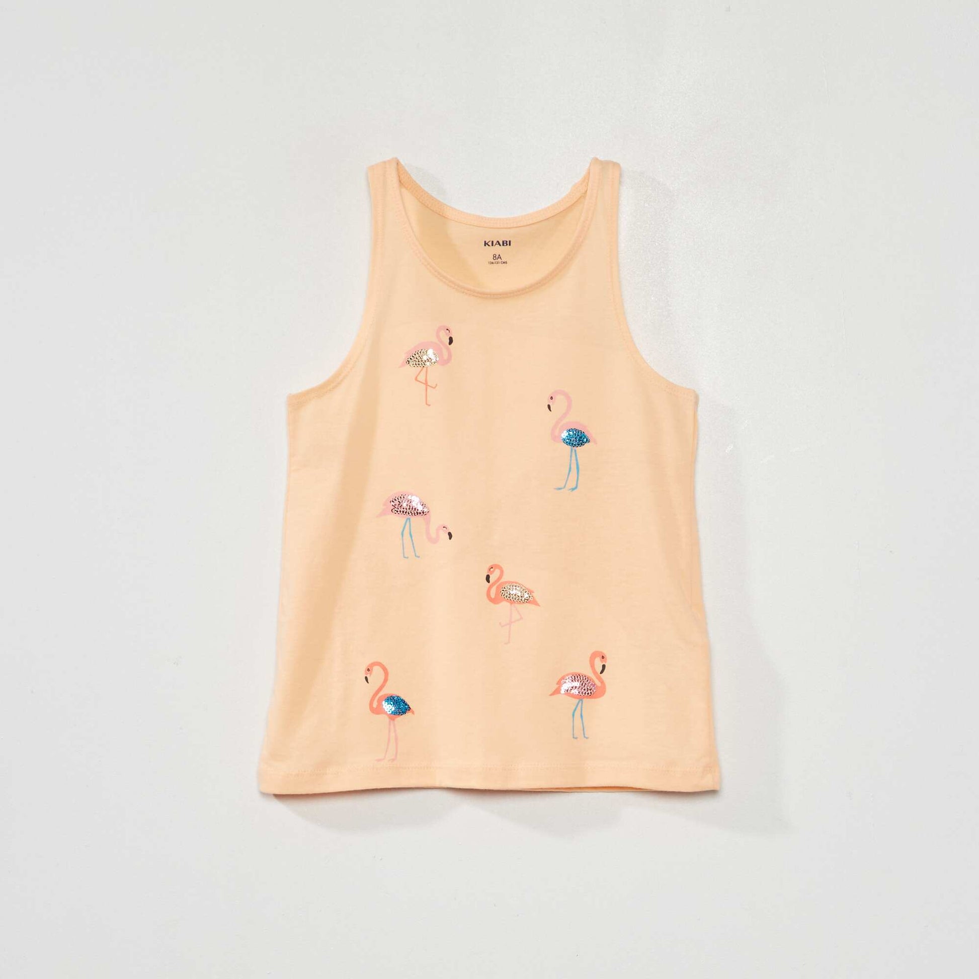 D bardeur en jersey avec motifs fantaisie Orange