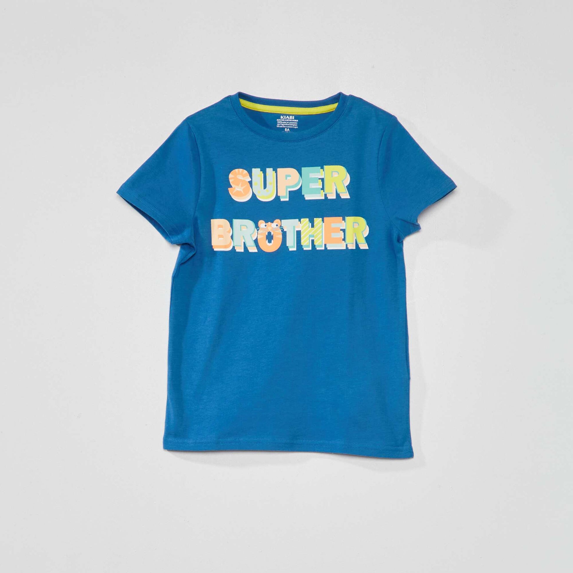 T-shirt imprim Bleu