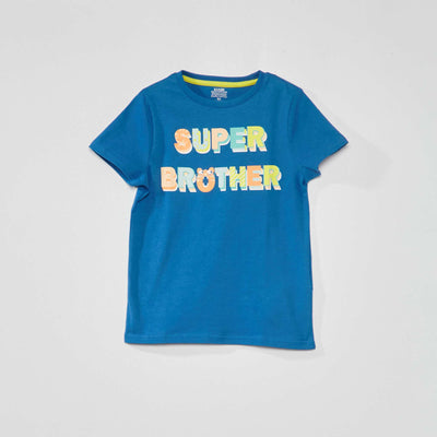 T-shirt imprim Bleu