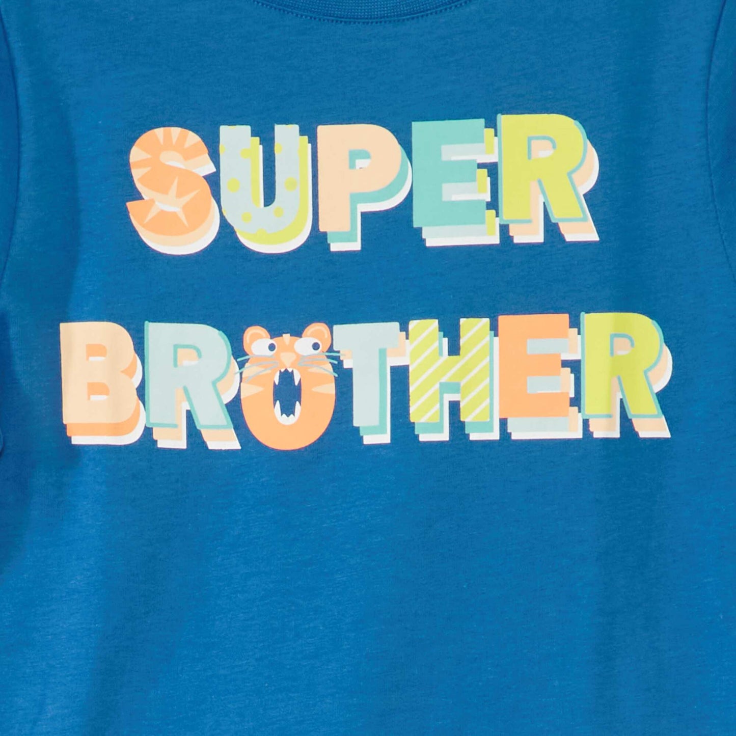 T-shirt imprim Bleu