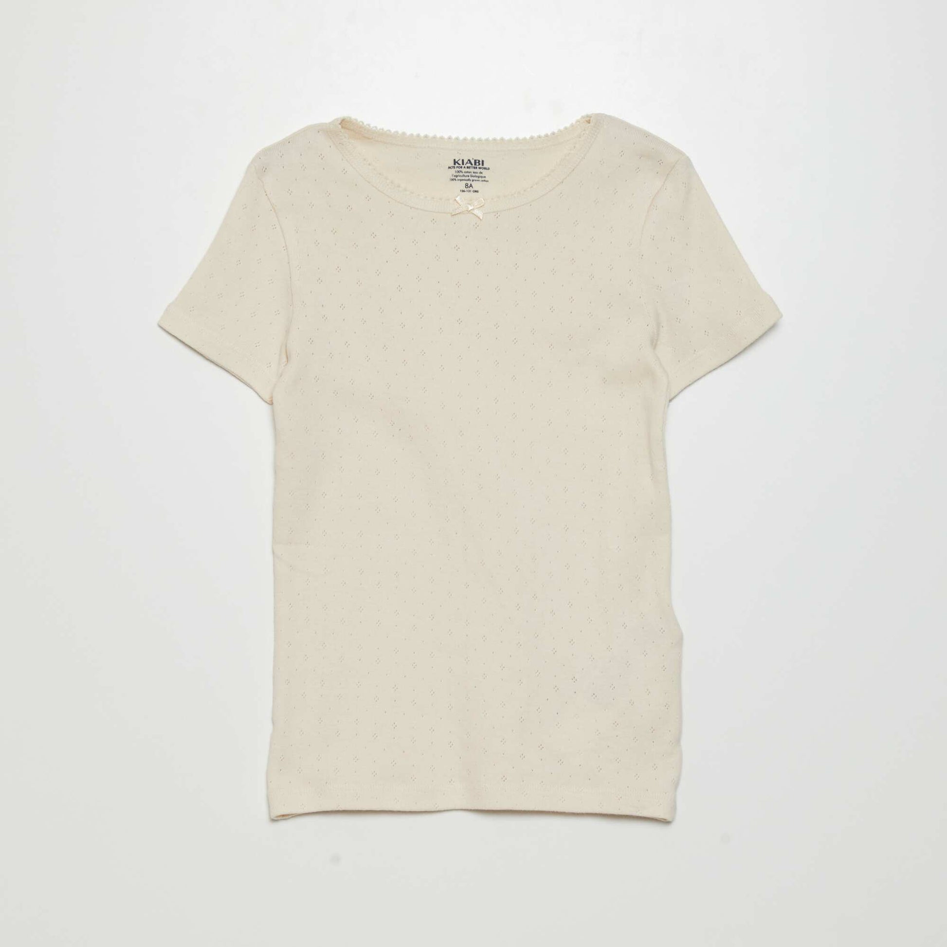 Lot de 3 t-shirts en maille pointelle Rose