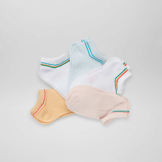 5 paires de chaussettes c tel es Rose