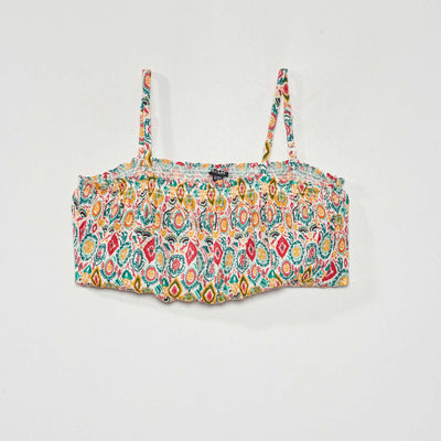 Top court fines bretelles Bleu