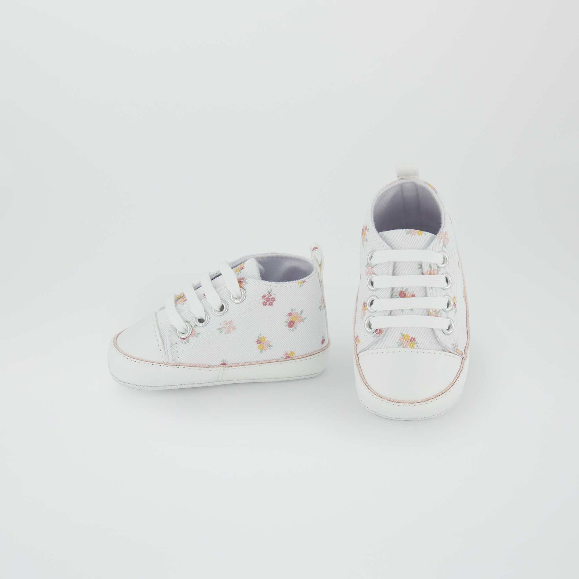 Baskets hautes en toile Blanc