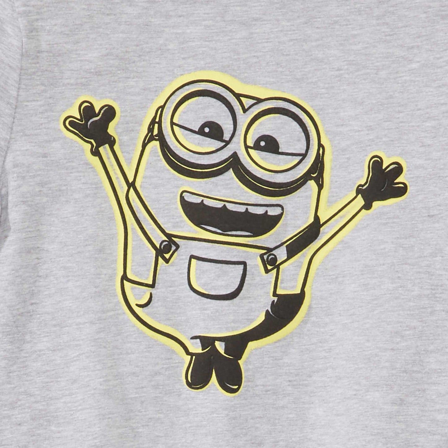 Tee-shirt chin imprim 'Minions' Gris