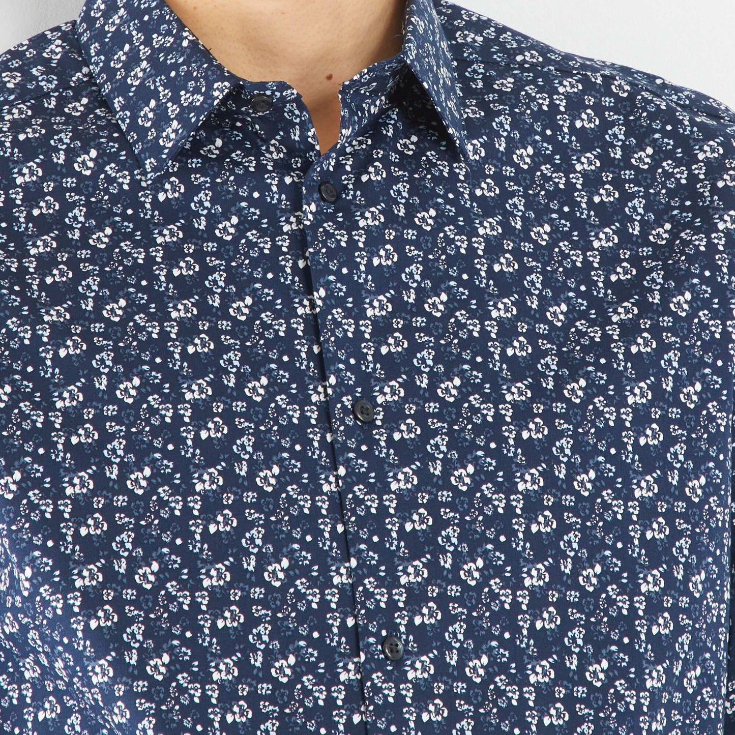 Chemise avec imprim Bleu