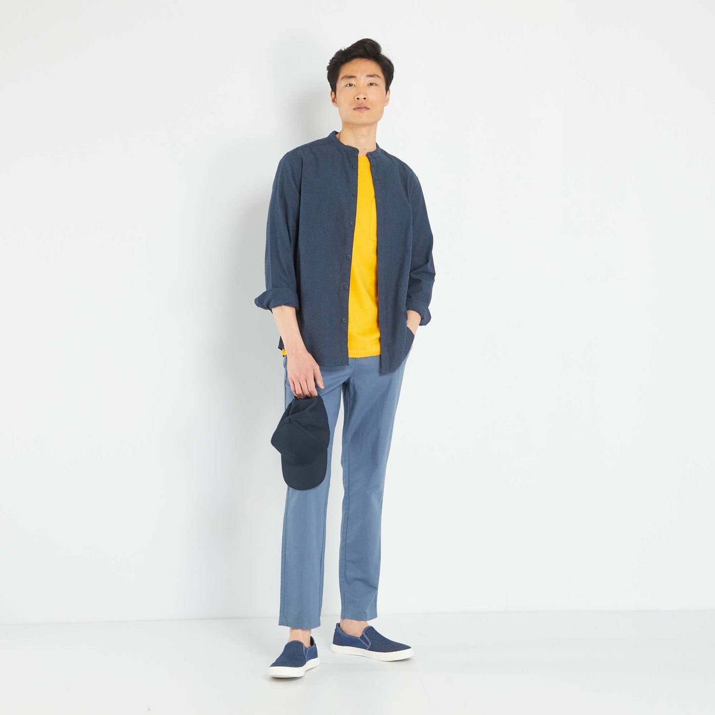 Chemise l g re unie Bleu