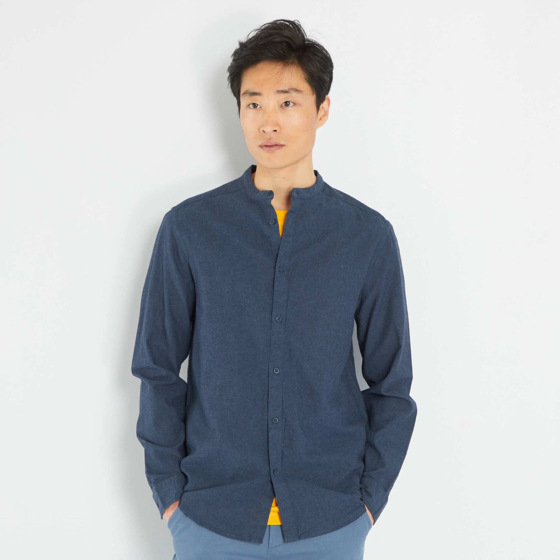 Chemise l g re unie Bleu
