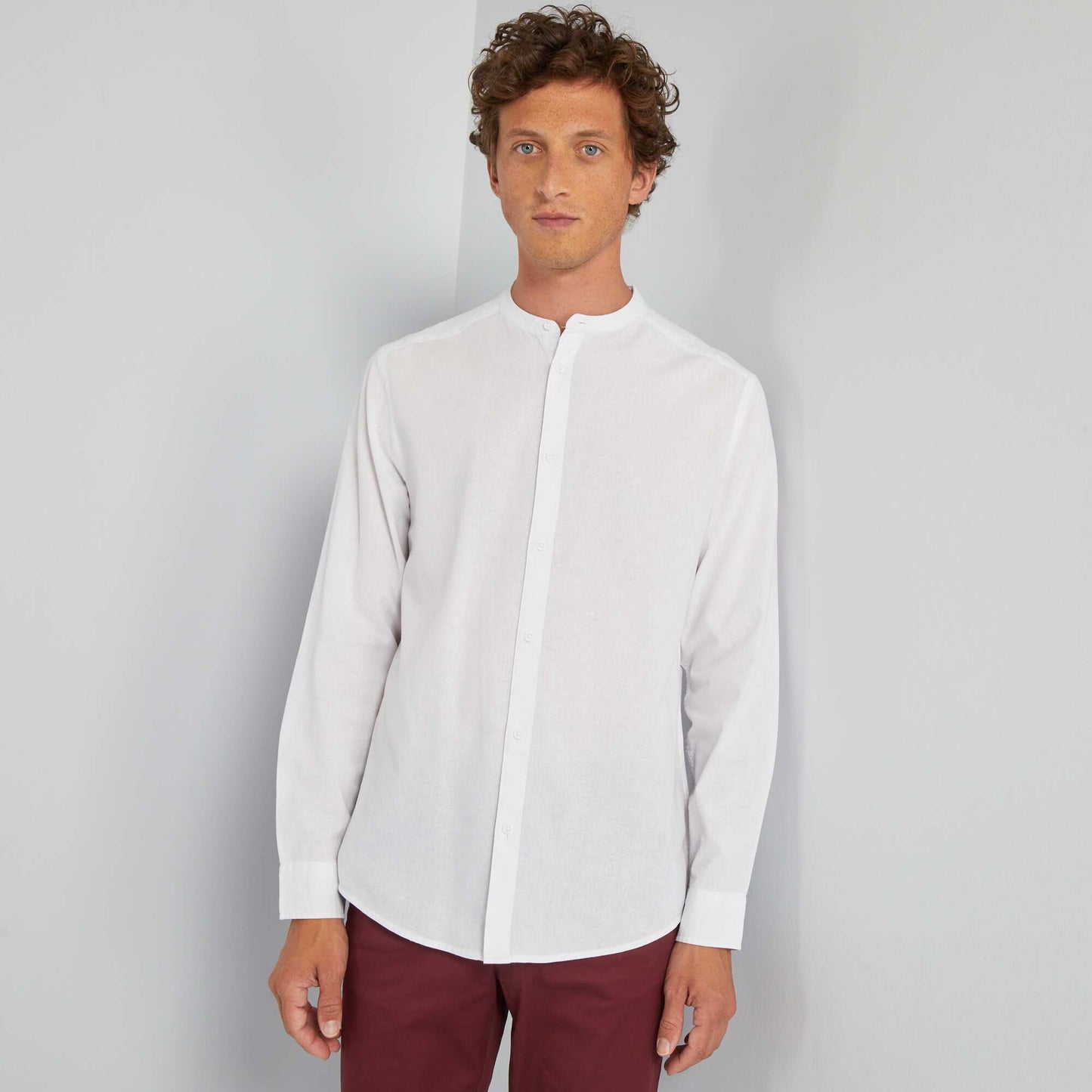 Chemise l g re unie blanc