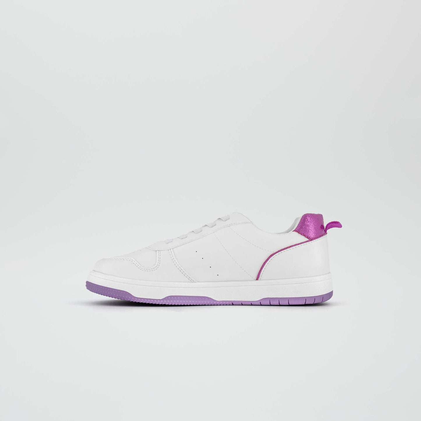 Baskets basses tricolore Blanc/violet