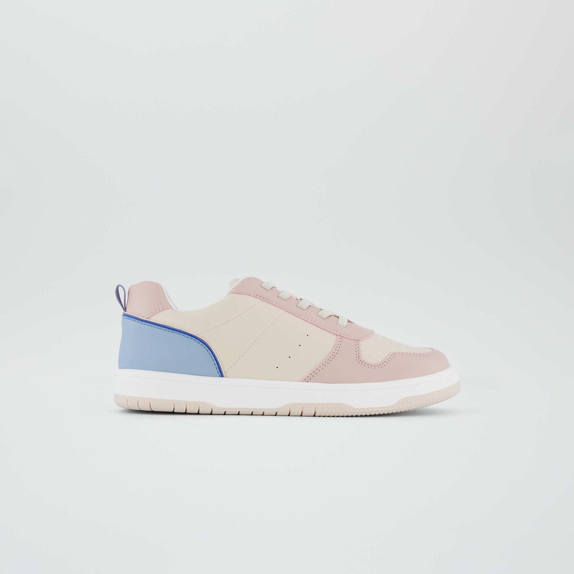 Baskets basses tricolore Rose