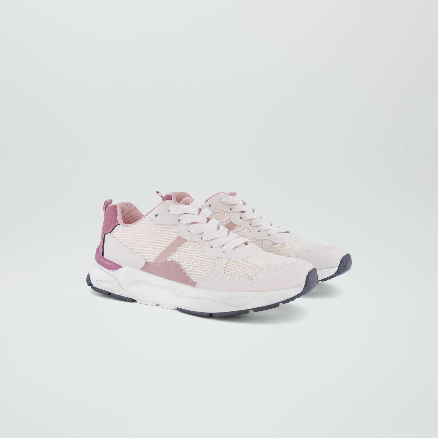 Baskets running tricolore Rose