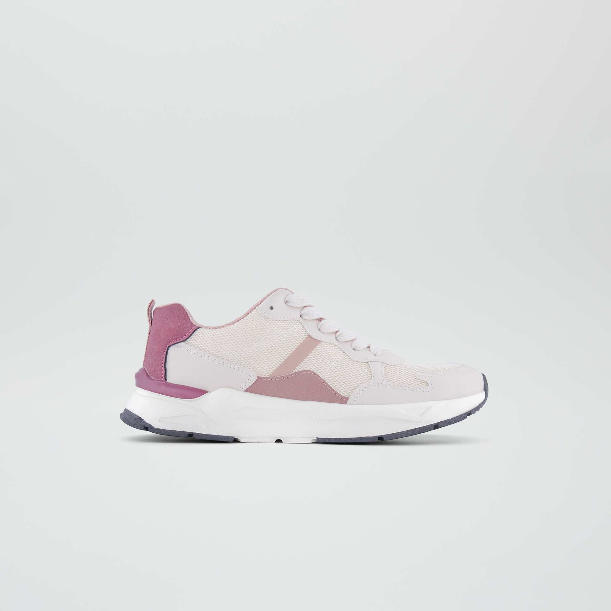 Baskets running tricolore Rose