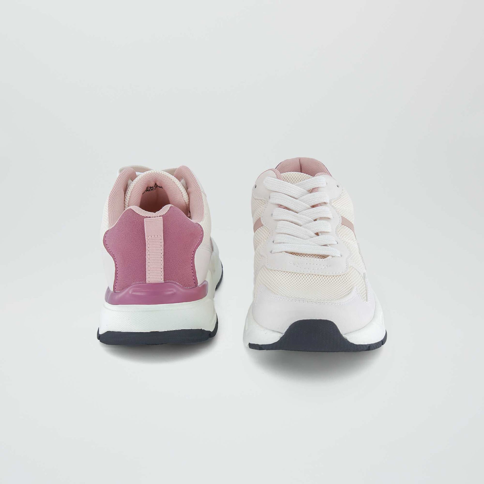 Baskets running tricolore Rose