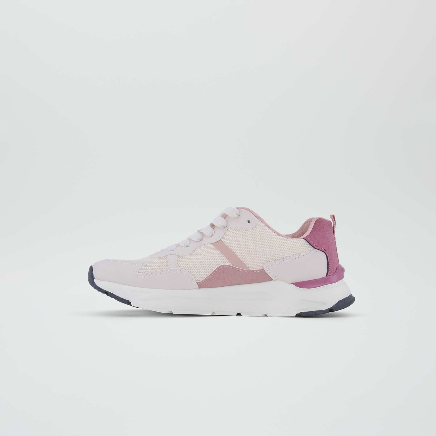 Baskets running tricolore Rose