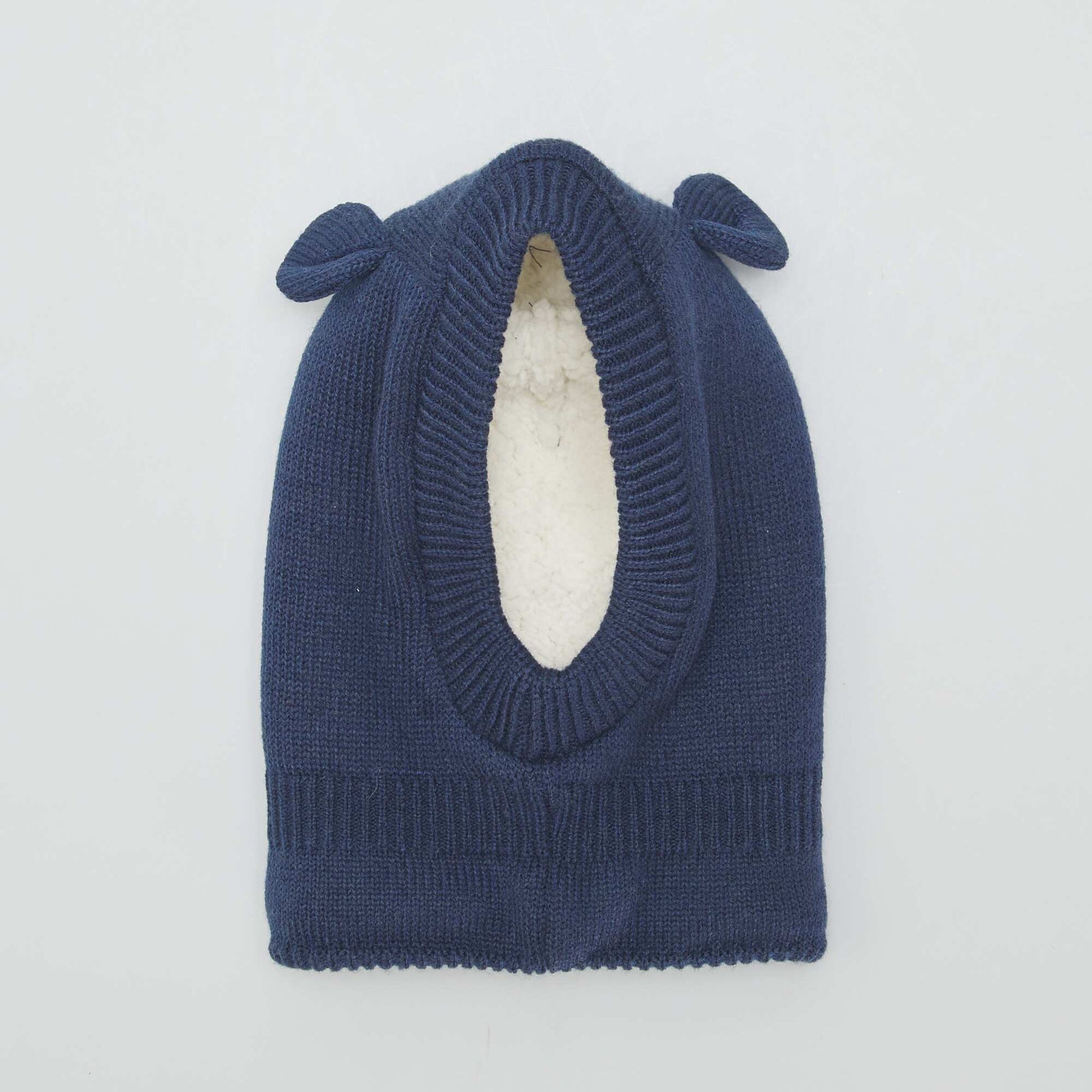 Cagoule en tricot Bleu nuit