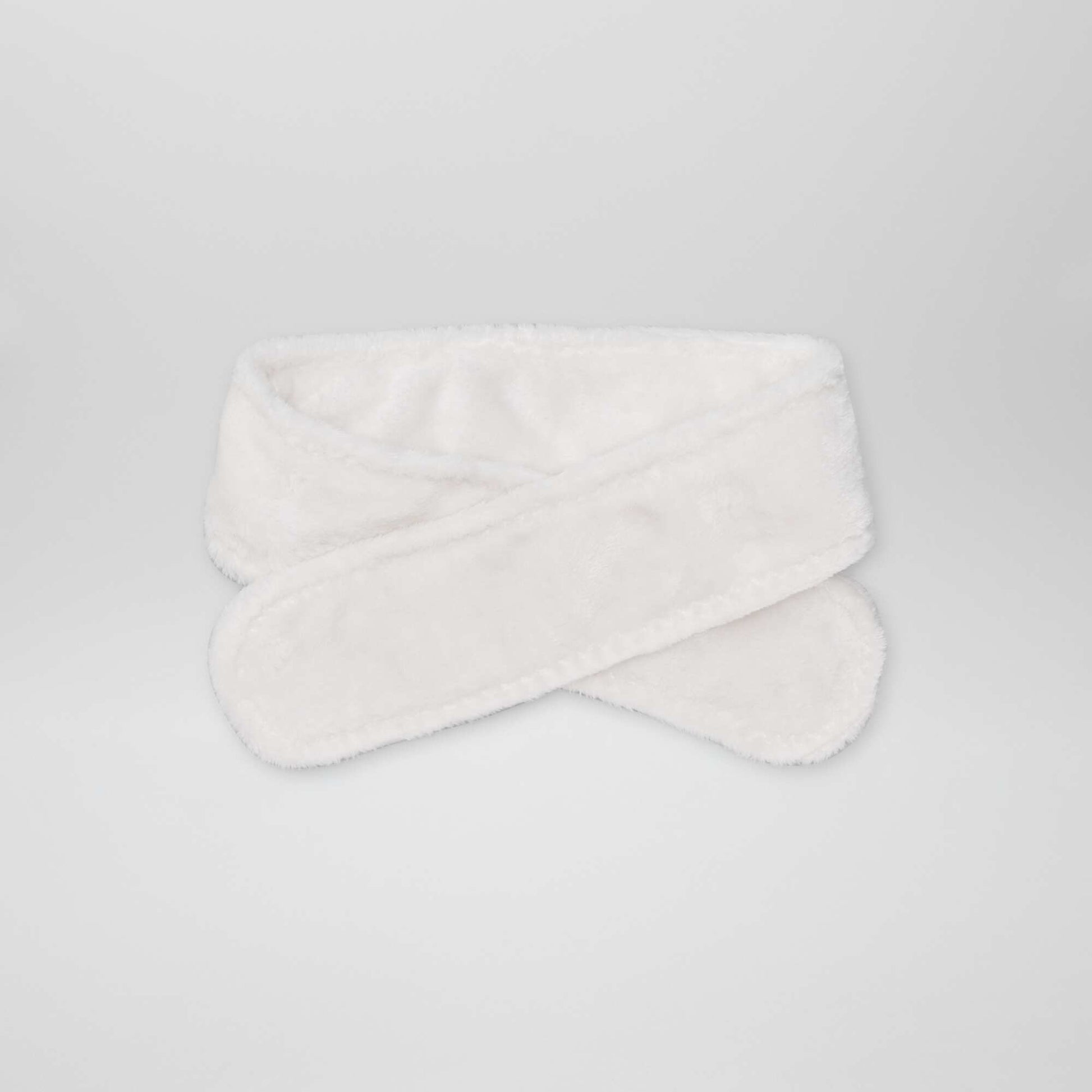 Ensemble bonnet + charpe + moufles Blanc