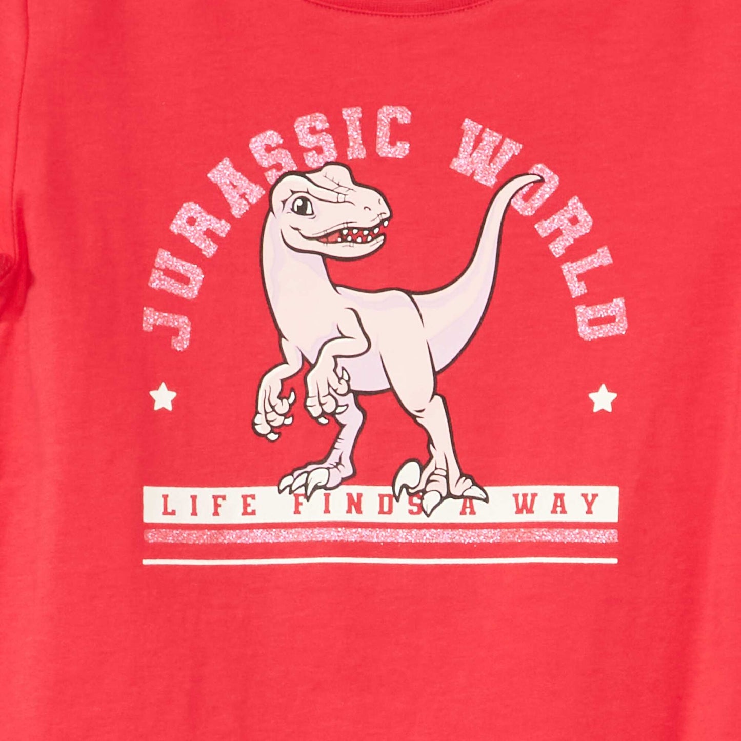 Tee-shirt imprim 'Jurassic Park' Rose